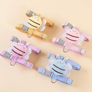 Cat Harness Vest with Wing Decoration