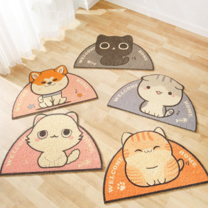 Anti-splash Large Cat Litter Mat Anti-seize Feet