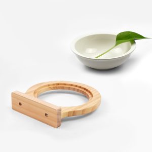 Ceramic Cat Bowl with Stainless Steel Insert