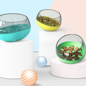 Pet Slow Food Bowl, Cat And Dog Entertainment And Play Space Capsule
