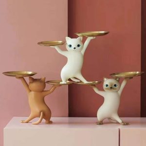 Creative Sand Sculpture Enchanting Cat Decoration Living Room