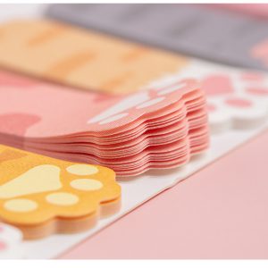 Cute Cat Paw Female Bookmark Message Note Post