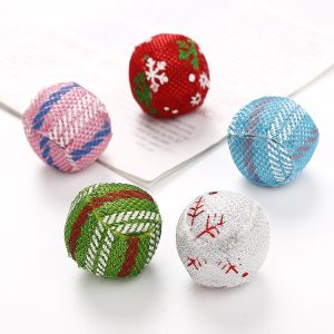Christmas series candy color ball ball cat toy pet interaction