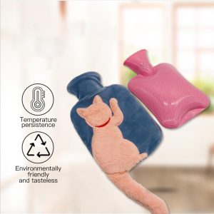 Water-filled PVC Imitation Rabbit Plush Cute Cat Hot Water Bottle