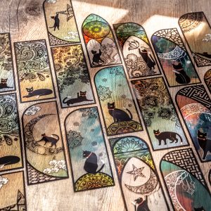Good Day PET Bookmark Cat Art Handbook Creative