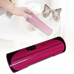 Pet Dog Cat Hair Fur Deshedding Shedding Trimmer Grooming Roll Comb Brush