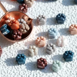 Fire Paint Wax Particles Cute Cat Paws 150 Capsules