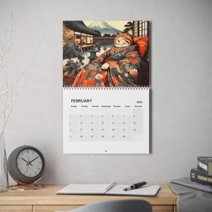 Cross-border New Arrival Sleepy Cats Of Edo Wall Calendar Cat Lovers