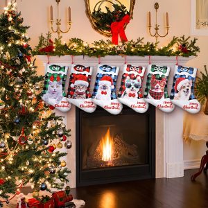 Printed Puppy Cat Christmas Decoration And Layout Supplies