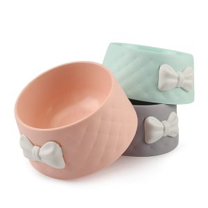 Bow cat bowl