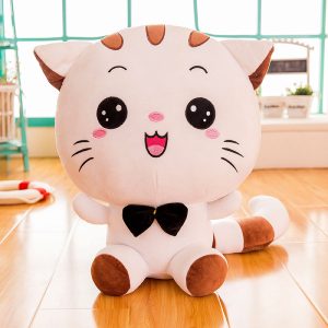 Cute Big Face Cat Doll Plush Toy Lucky Cat Big Tail Doll