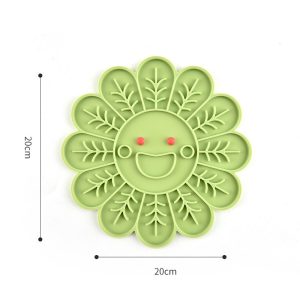 New Cross-Border Food Licking Mat Cat Bowl Pet Dinner Plate Silicone Pet Slow Food Plate Slow Food Bowl Licking Plate Mat