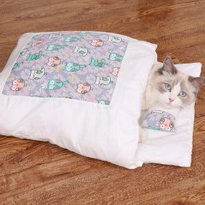 Warm Cat Sleeping Bag Bed With Pillow