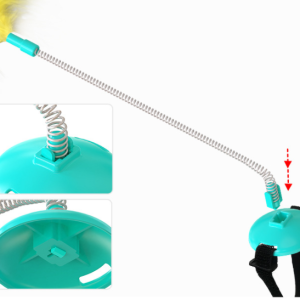 Self Healing Collar Neck Toy Spring Foot With Tap To Tease Cat Stick