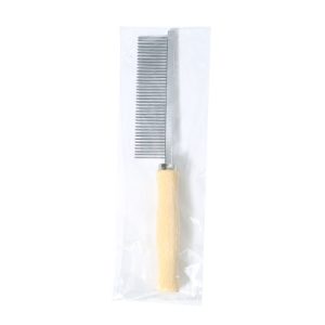 Cat Grooming Open-Knot Comb, Large Wooden Handle Comb