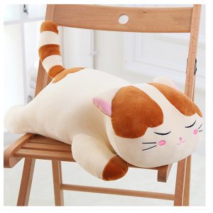 Snooze Cat Plush Toy Kitten Doll Down Cotton Pillow Scratching Machine