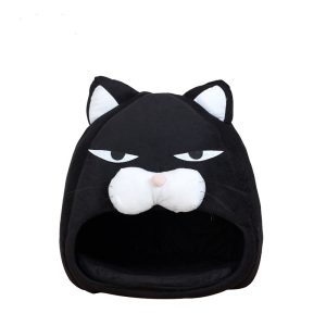 Cartoon Cat Bed Fleece Lovely Pet House For Cat Warm