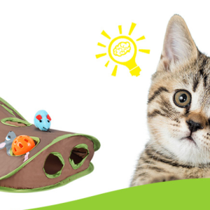 Cat Toy With A Bell To Catch The Ball Puzzle And Playable Nine-hole Mouse Hole