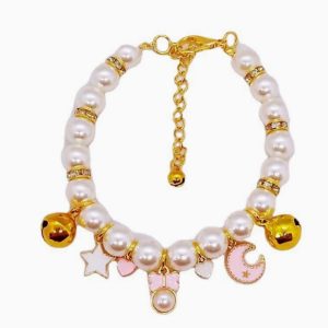 Pearl Hand-woven Adjustable Cat Collar