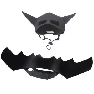 Cat Costume Halloween Mask Bat Wings Corset