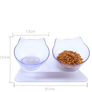 Cat Bowl Cat Single Bowl Non-slip Cat Bowl Oblique Mouth