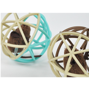 Rolling Toy Vocalizing Cat Ball Cage