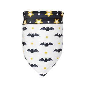 Cat Collar Halloween Scarf Pumpkin Bat Bib