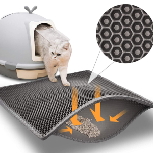 Pet Cat Kennel Double-layer Can Be Wash Folded Cat Litter Mat Pet Cleaning