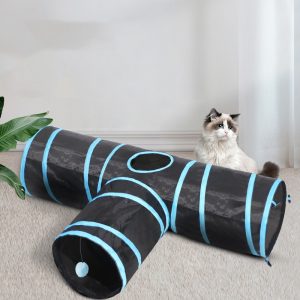 Cat Tunnel Foldable Climbing Path Toys