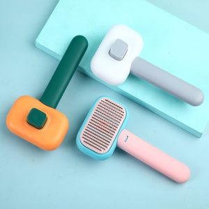 New Pet Cat Hair Brush Hair Massage Comb Open-Knot Brush Grooming Cleaning Tool Stainless Steel Comb