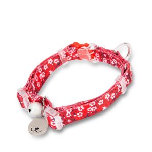 Cat Brand Bell Fragmented Flower Collar
