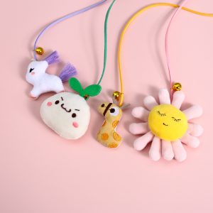 Cartoon Plush Bell Cat Teaser Interactive Sound Toy