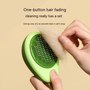 Cat Brush Hair Remover Cleaning Avocado Shaped Grooming Tool Pet Combs Brush Stainless Steel Needle Pet Cleaning Care