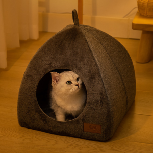 Triangle Cat Nest Closed Warm Thickened Pet Bed