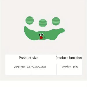 Sisal Cat Toy Ball, Bite-Resistant Rolling Pea Pod