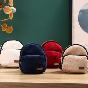 Flannel Cat Portable Backpack For Snacks