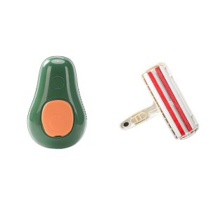 Steamy Cat Brush Cat Grooming Comb Electric Self Cleaning Steam Cat Brush For Massage Avocado Shape Pet Spray Cat Grooming