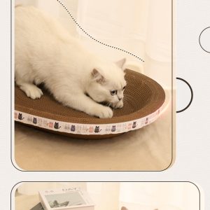 Cat Scratch Board And Cat Nest Integrated, Wear-resistant And Non Falling Debris