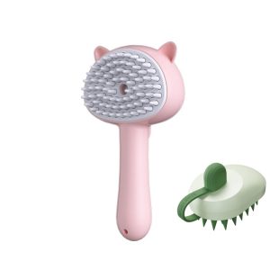 Hair Cleaning Brush With Mist Multifunctional Cat Grooming Brush Rechargeable Self Cleaning Slicker Brush For Pets & Catsb Pet Products