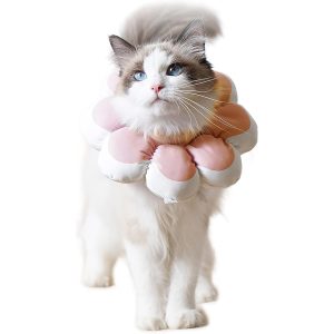 Cat Recovery Cone Collar Pet E-Collar Elizabethan Collar After Surgery Recovery Pet Cone For Cat Breathable Soft Edge And Easy To Clean