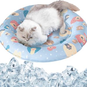Cat Pet Cooling Mat Cushion Pad Bed Summer Cool Down Comfortable Soft For Pets And Adults
