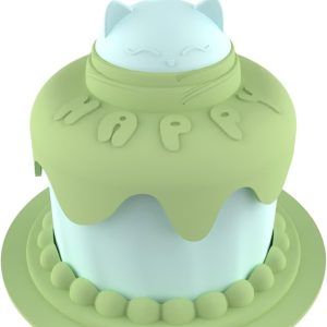 Cat Birthday Party Supplies  Cat Birthday Cake Bowl Includes Cat Slow Feeder Bowl Cat Food Bowl Pet Food Can Cover Silicone Can Lids Cat Feeding Spoon