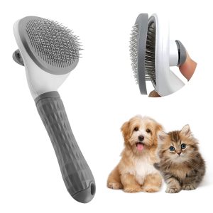 Cat Brush With Release Button Say Goodbye To Loose Fur And Tangles Cat Brushes For Indoor Cats Pet Hair Removal Tool Suitable For Pets With Long Or Short Hair Cat Hair Brush
