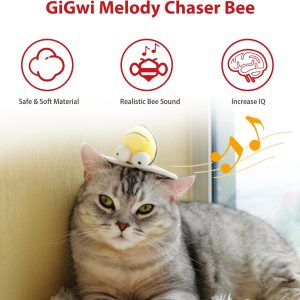 Chirpy Bee Sound Cat Toy with Squeaking Melody