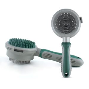 2in1 Silicone Cat Hair Brush Cat Brush With Soft Rubber Pinsfor Indoor Cat Bathing Massage Grooming Shedding Massage Bath Gently Removes Long-Haired Cat Tangles And Loose Fur