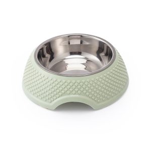 Cat Bowl Stainless Steel Cat Bowls Neck Cats Feeder Non Slip Crashworthiness Base Pet Food Water Container