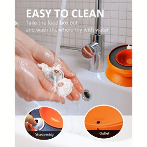 Interactive Cat Puzzle, Raised Slow Feeder Toy