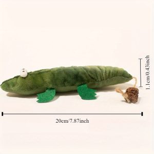 Plush Alligator Catnip Toy with Peppermint Scent