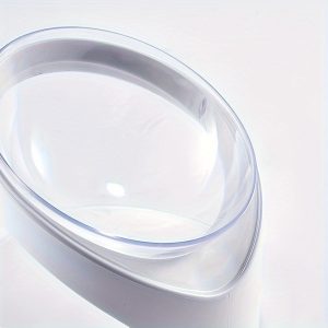 Elevated Cat Food Bowl Ergonomic Clear Anti Vomit Tilt Pet Feeder Cat Neck Protection Bowl Durable Plastic, Suitable For Dry And Wet Cat Food