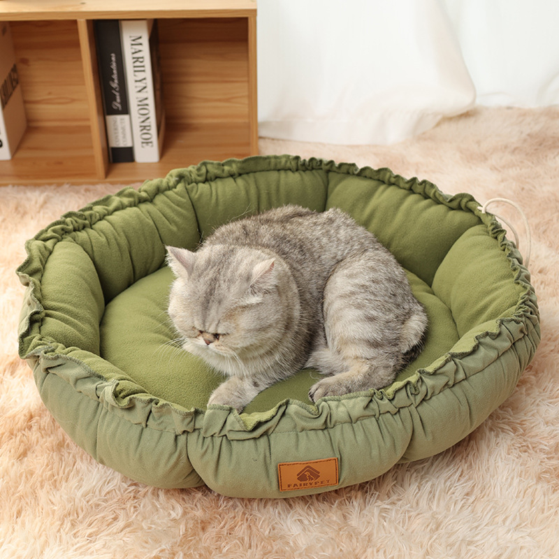 Cat Beds For Indoor Cats Cute Cat Beds With Versatile Dual-Use Design, Reversible Donut Pet Bed For And Kitten